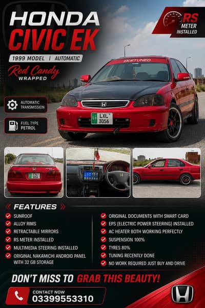 Honda Civic Prosmetic 1999