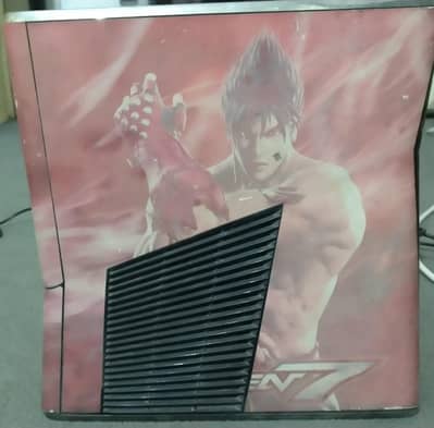 Xbox 360 slim for sale and 2 controllers with skin