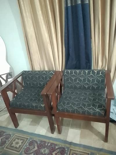 wooden sofa set