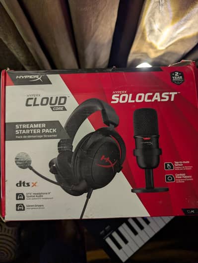 Hyper X Solo Cast USB Gaming Microphone With Tap To Mute Sensor