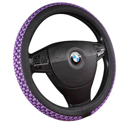 New 2026 Purple Car Steering Wheel Cover Ice Silk Premium Quality,COD