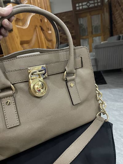 Michael Kors Hamilton Moderne SM Satchel – Brown Original Designer Bag