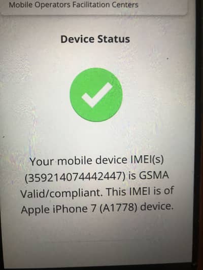 iPhone 7 pta approved with box