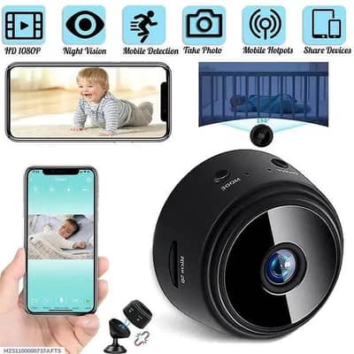 Mini Wife Camera HD 1080P Night vision Black