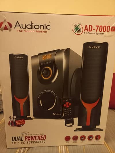 Audionic AD 7000+ 2.1. ,AC,DC Brand New speaker