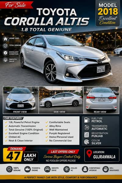 Toyota Corolla Altis 2018