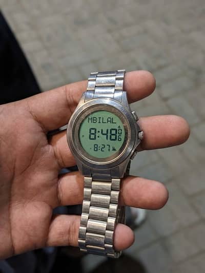 ALFAJR Stainless Steel Digital Islamic Watch (Model WY-16 / WS-06)