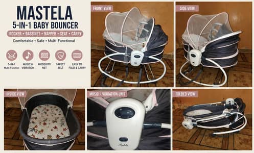 mastila baby bouncer 5 in 1 condition very good