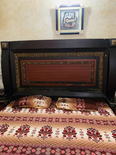 bed and dressing