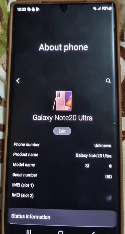 Samsung Mobile Note 20 Ultra