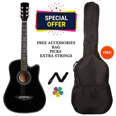 Barely Used Acoustic Guitar + Free Accessories (Quick Sale)