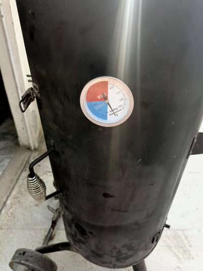 barbe que girll with therometer