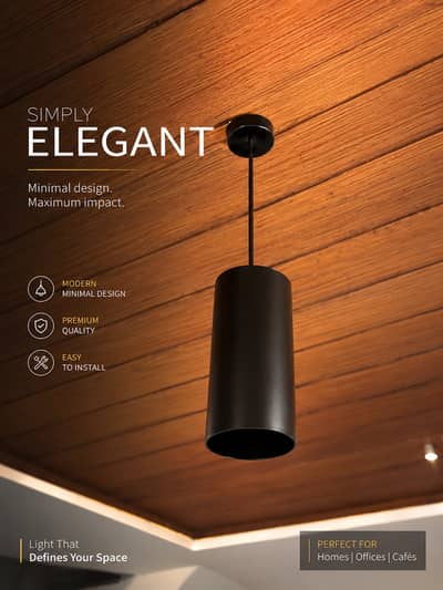Modren black hanging ceiling lamp | premium quality | for Home ,Office