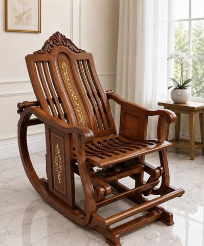 wooden rocking chair