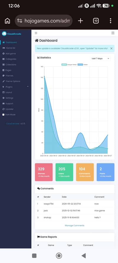 Gaming Website for sale