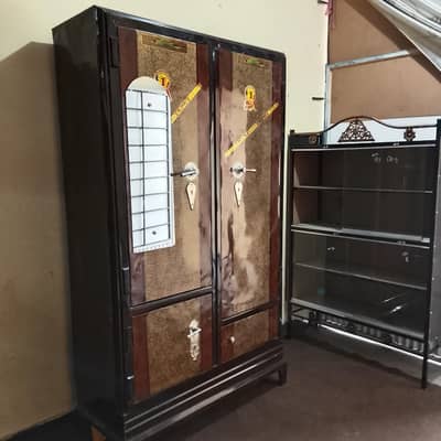 crockery rack ND iron safe almri