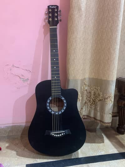 Kabat Acoustic Guitar Black Color – Excellent Condition