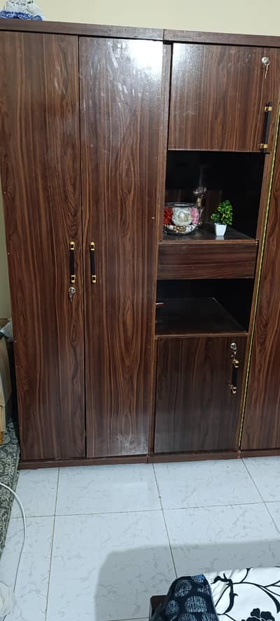 New 2 Door Wardrobes with centre shelves &Cabinet (Almari)