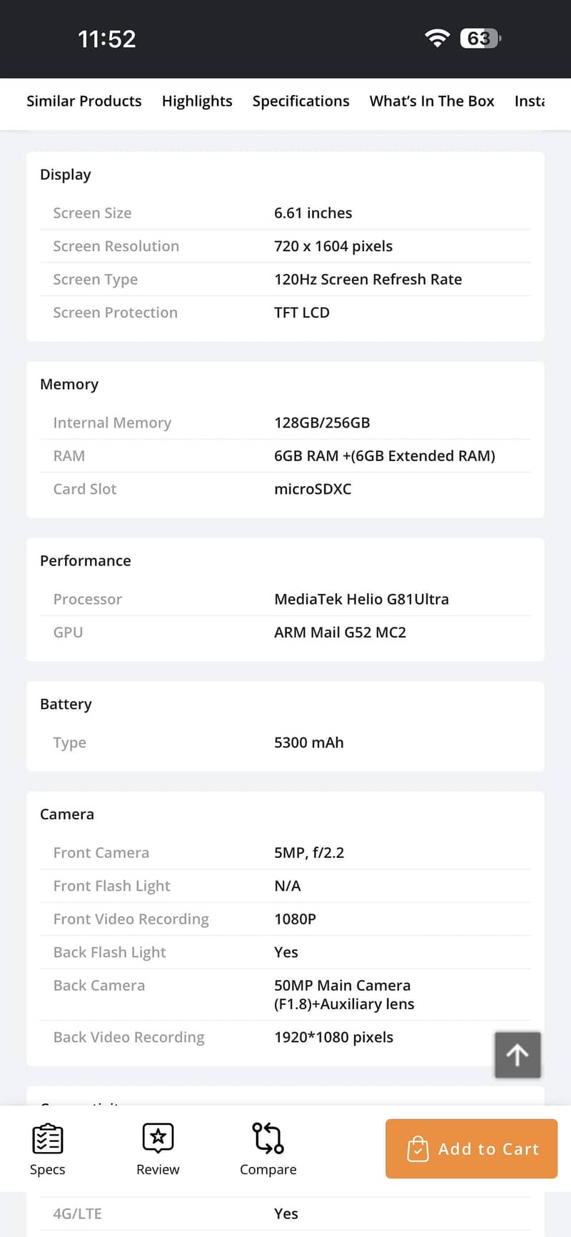 Honor X6c 6