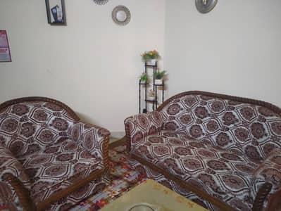 2 piece Classic Wooden Sofa Set (2-Seater+1-Seater) in good condition