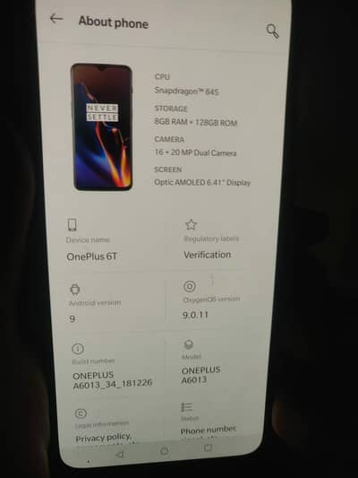 One Plus 6T