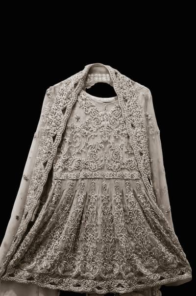 Shaposh wedding or formal embroided dress