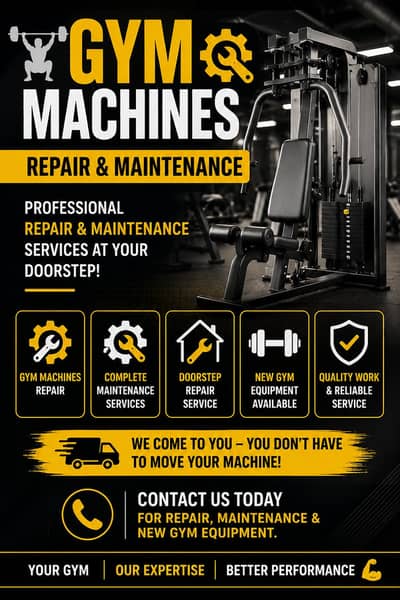 Gym machines sell / purchase / repair & maintenance services