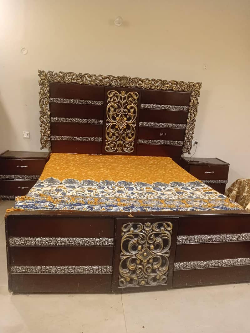 bed with side table 3