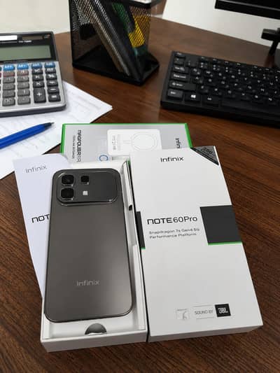 Infinix Note 60 Pro 5G Titanium Box Pack Sim nii dali
