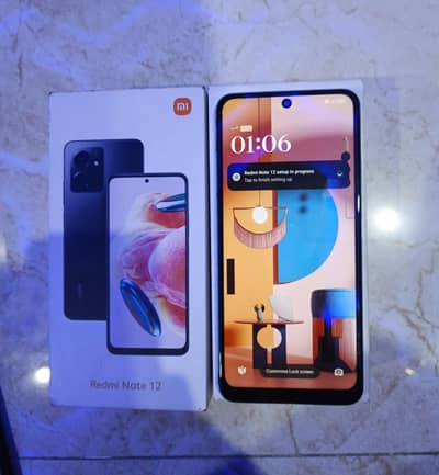 Redmi Note 12 8/128GB Ram with box for sale