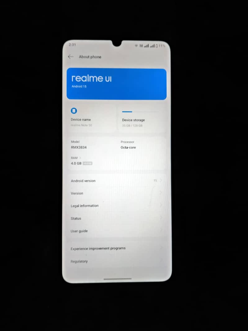 Realme Note 50 0
