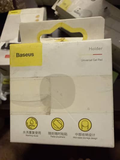 Original Baseus Universal Reusable Gel Pad – Phone & Cable Holder