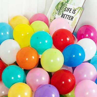 Pack of 100pcs Balloons for Decoration Party Supplies