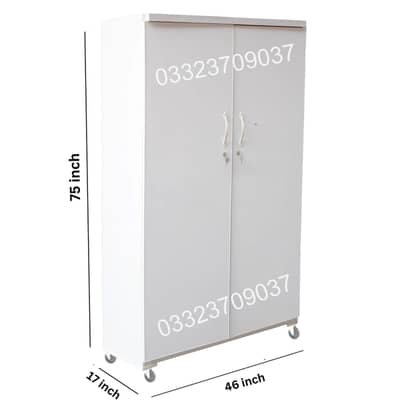 16" depth 6x4 feet wooden Cupboard wardrobe safe almari cabinet