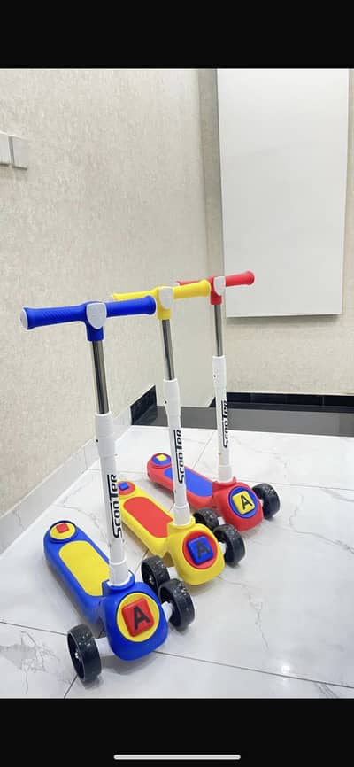 AZADI OFFER! China Imported 3-Wheel LED Kids Scooter