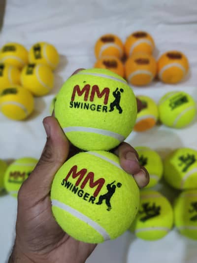 MM Swinger Original Tennis Cricket Balls | Pack of 4
