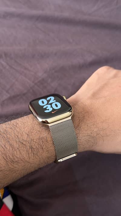 APPLE WATCH SERIES 7 STAINLESS STEEL GOLD  45mm GPS+CELULAR
