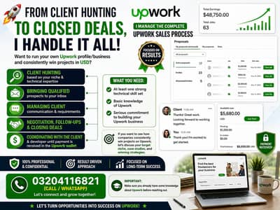 Senior Upwork Bidder | Business Developer