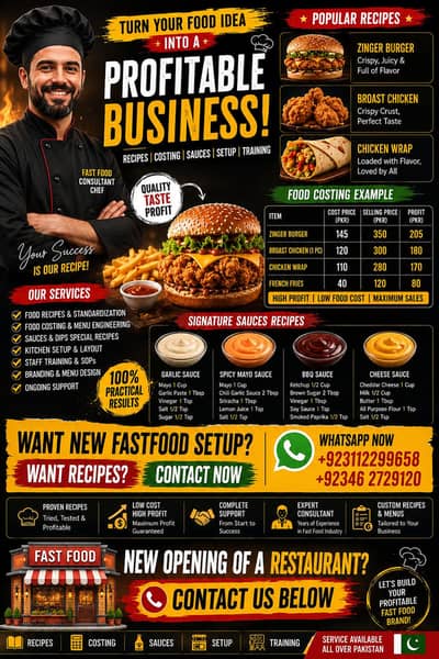 For New Beginning of Your Fastfood Brand