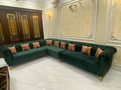L shape sofa / corner sofa / 6 seater sofa set / 7 seater sofa set