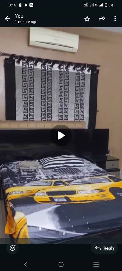 King Size Bed Set with Mattress, Dresser & Side Tables