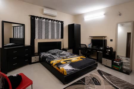 King Size Bed Set with Mattress, Dresser & Side Tables