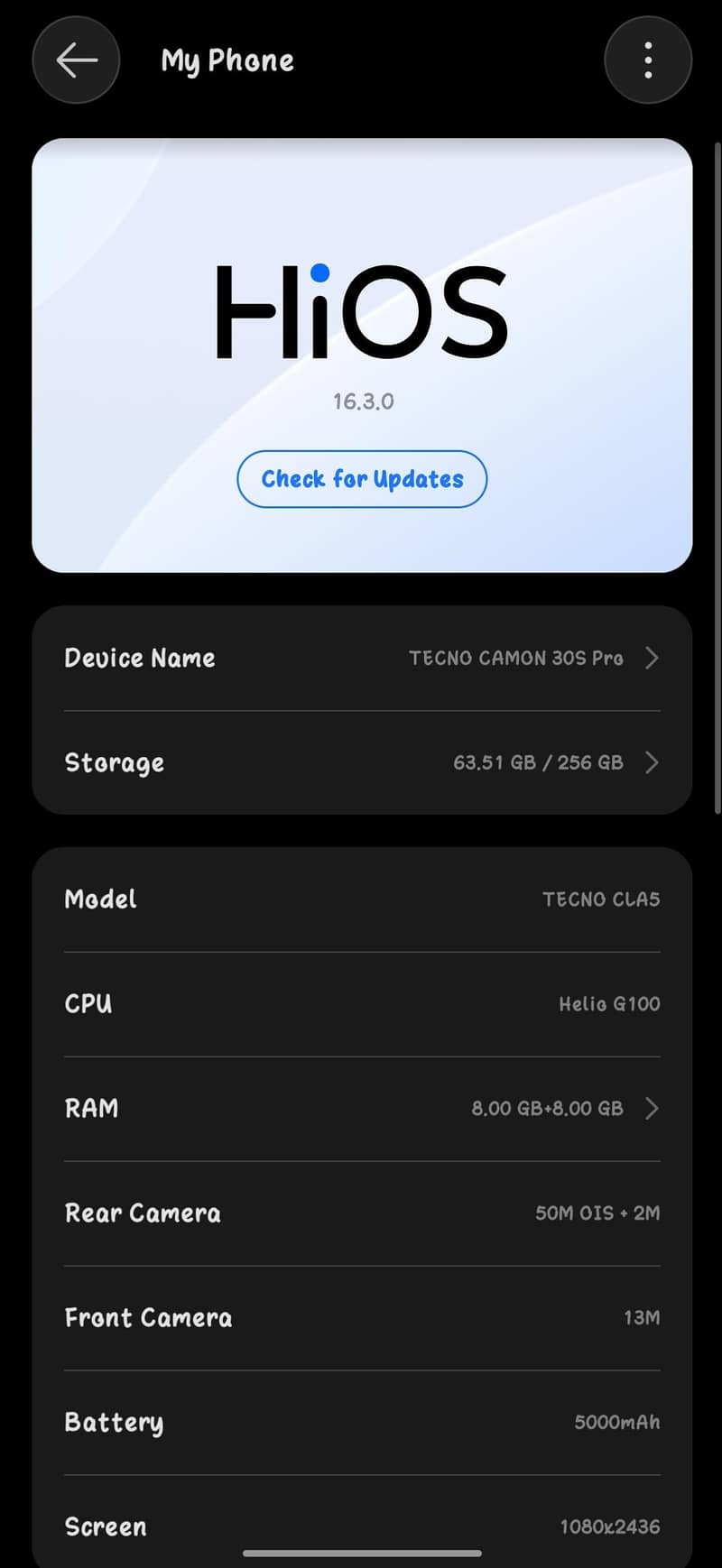 Tecno CAMON 30S 9