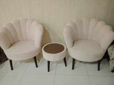 2 sofa chairs chairs with table towel fabric brand new