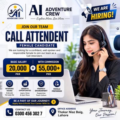 Need Female Call Attended for Office