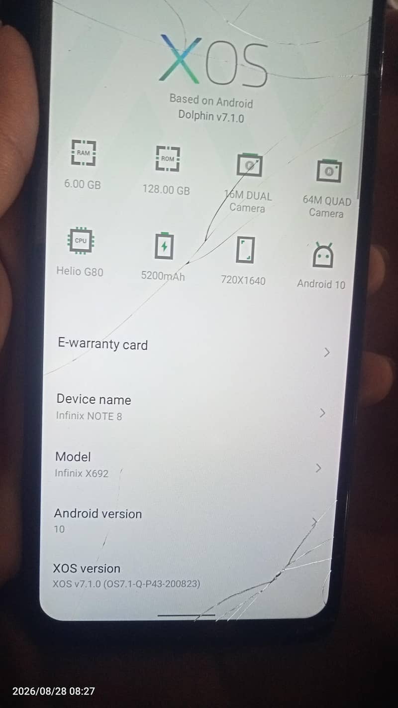 Infinix Note 8 0