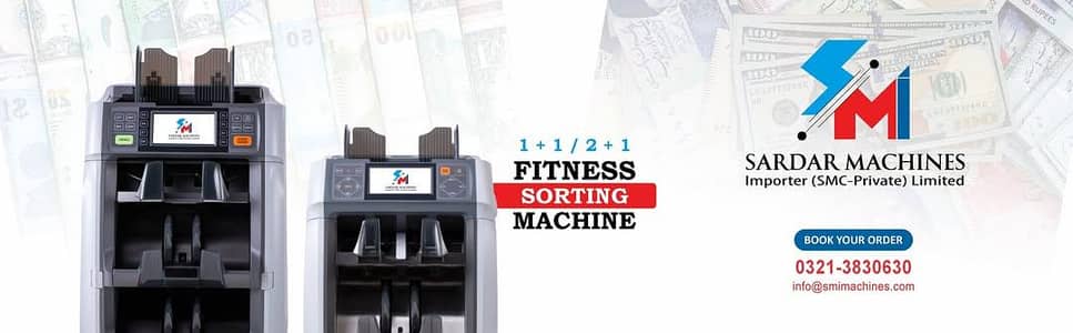 Cash counting machine Note sorting machine with 100%detection CIS Sens