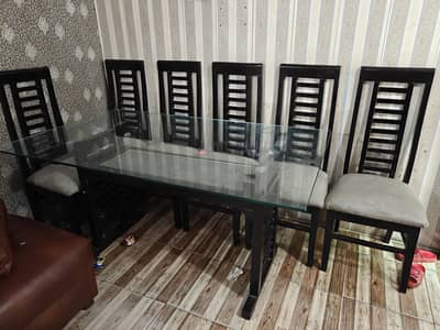 Dinning table plus 6 chairs