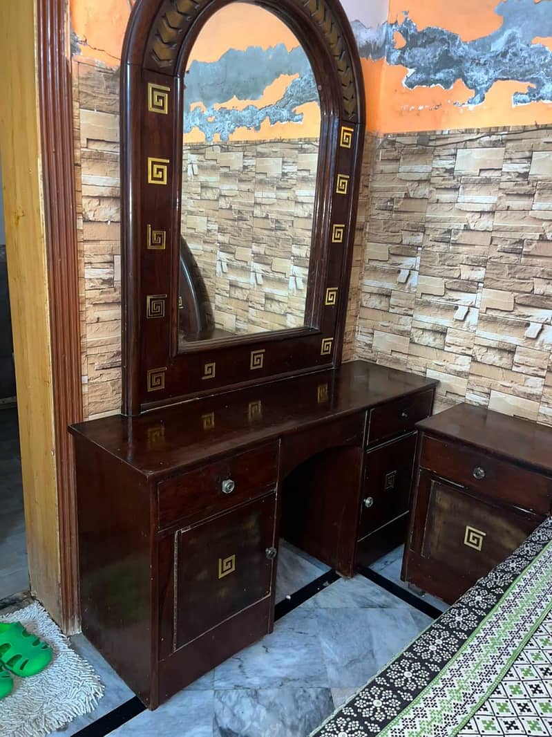 solid wood bed set 1