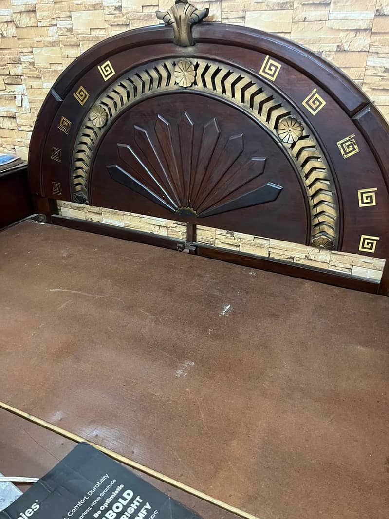 solid wood bed set 3